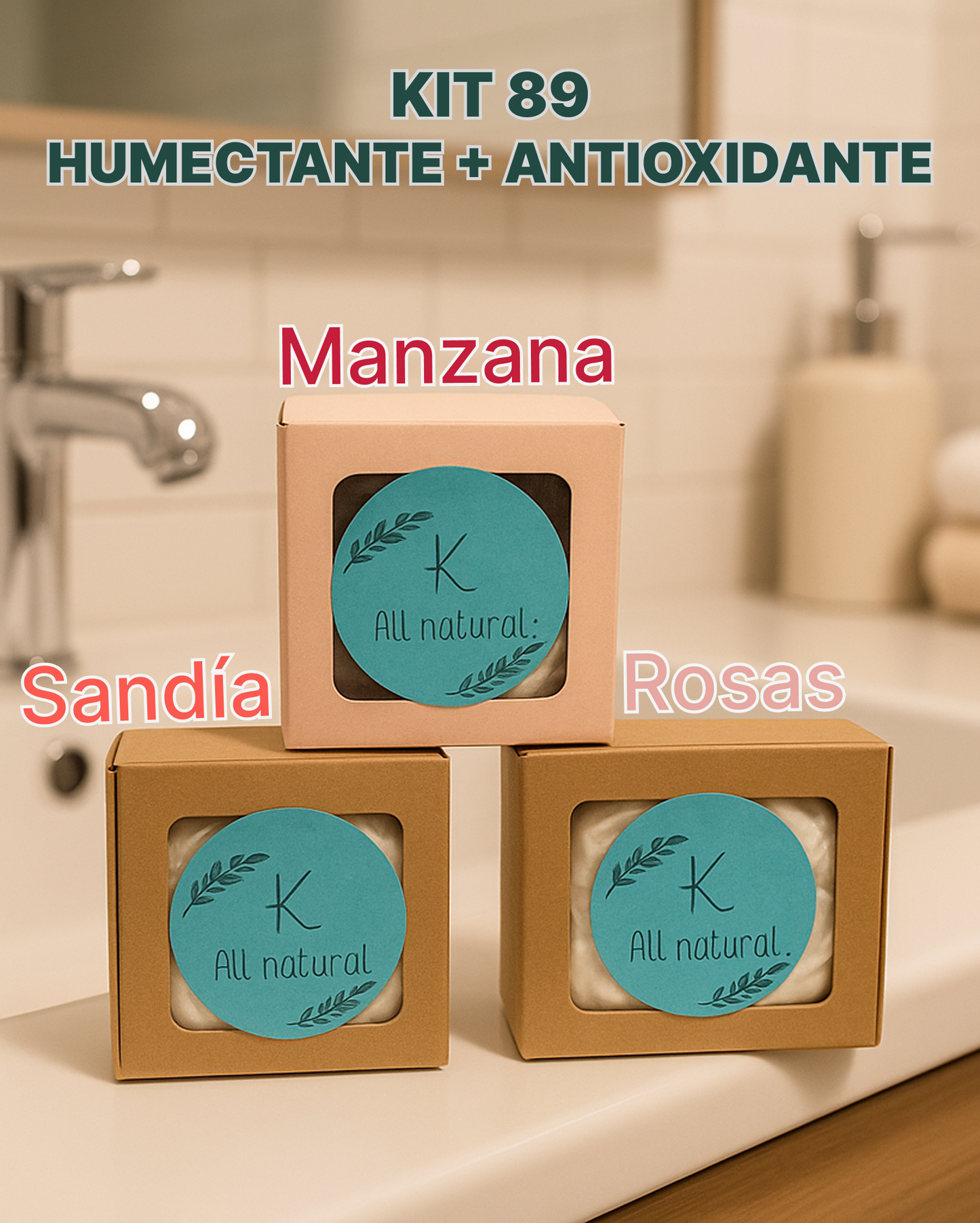 Jabón Artesanal - Kit Antioxidante + Humectante
