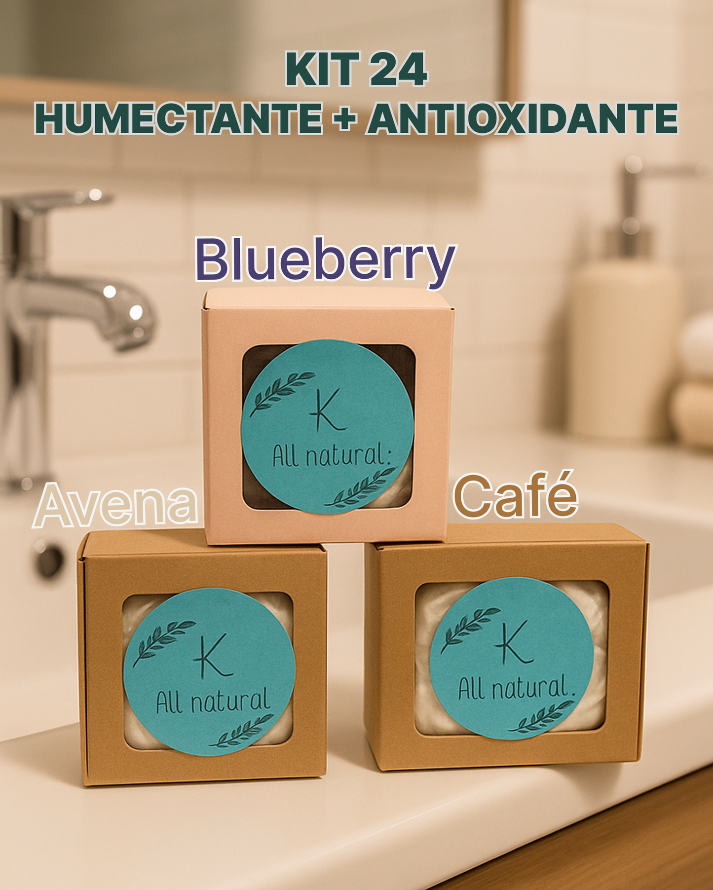 Jabón Artesanal - Kit Antioxidante + Humectante