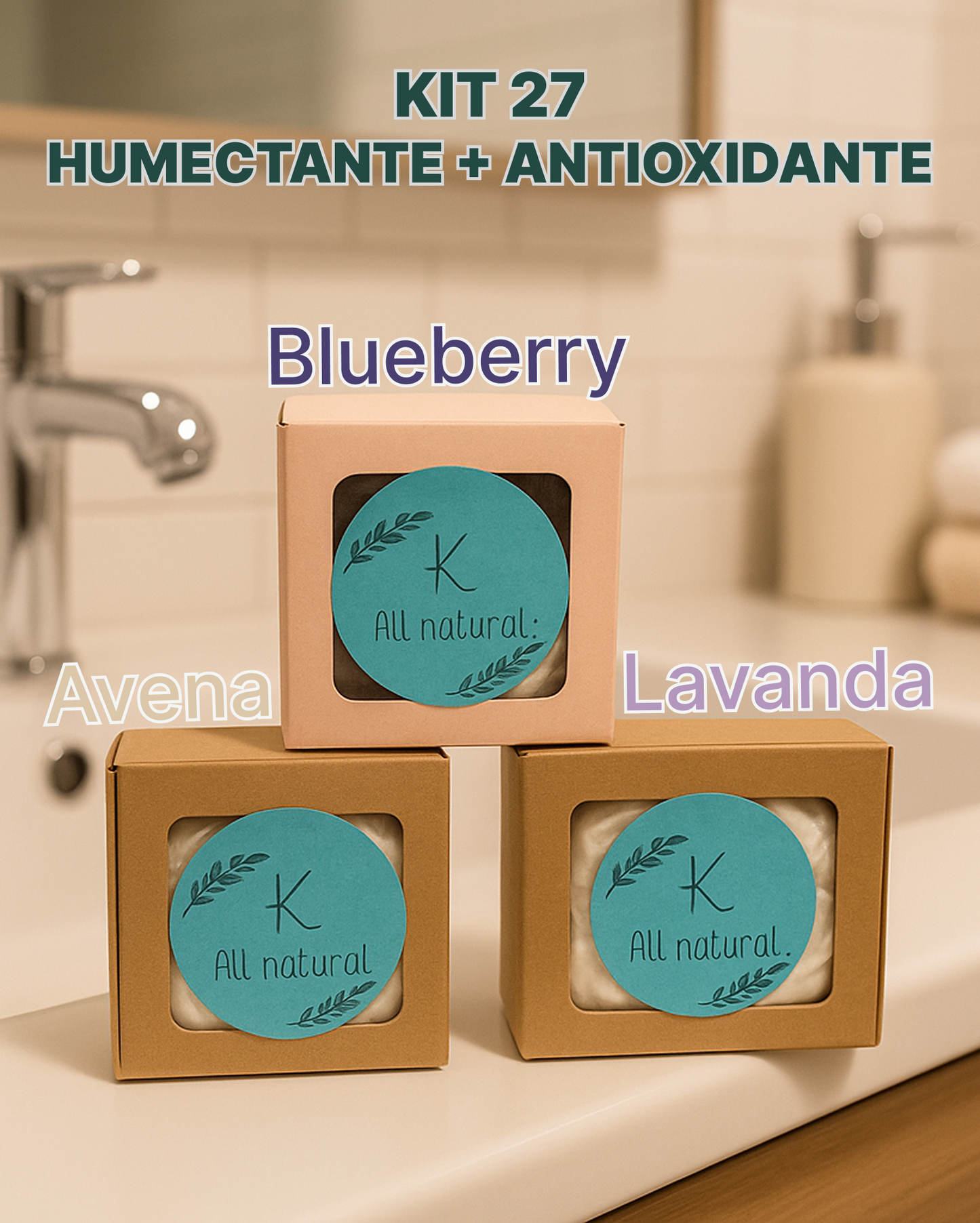 Jabón Artesanal - Kit Antioxidante + Humectante