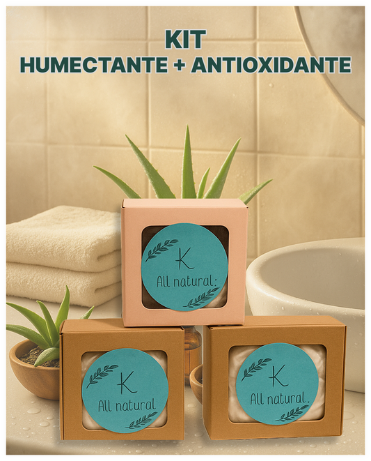 Jabón Artesanal - Kit Antioxidante + Humectante