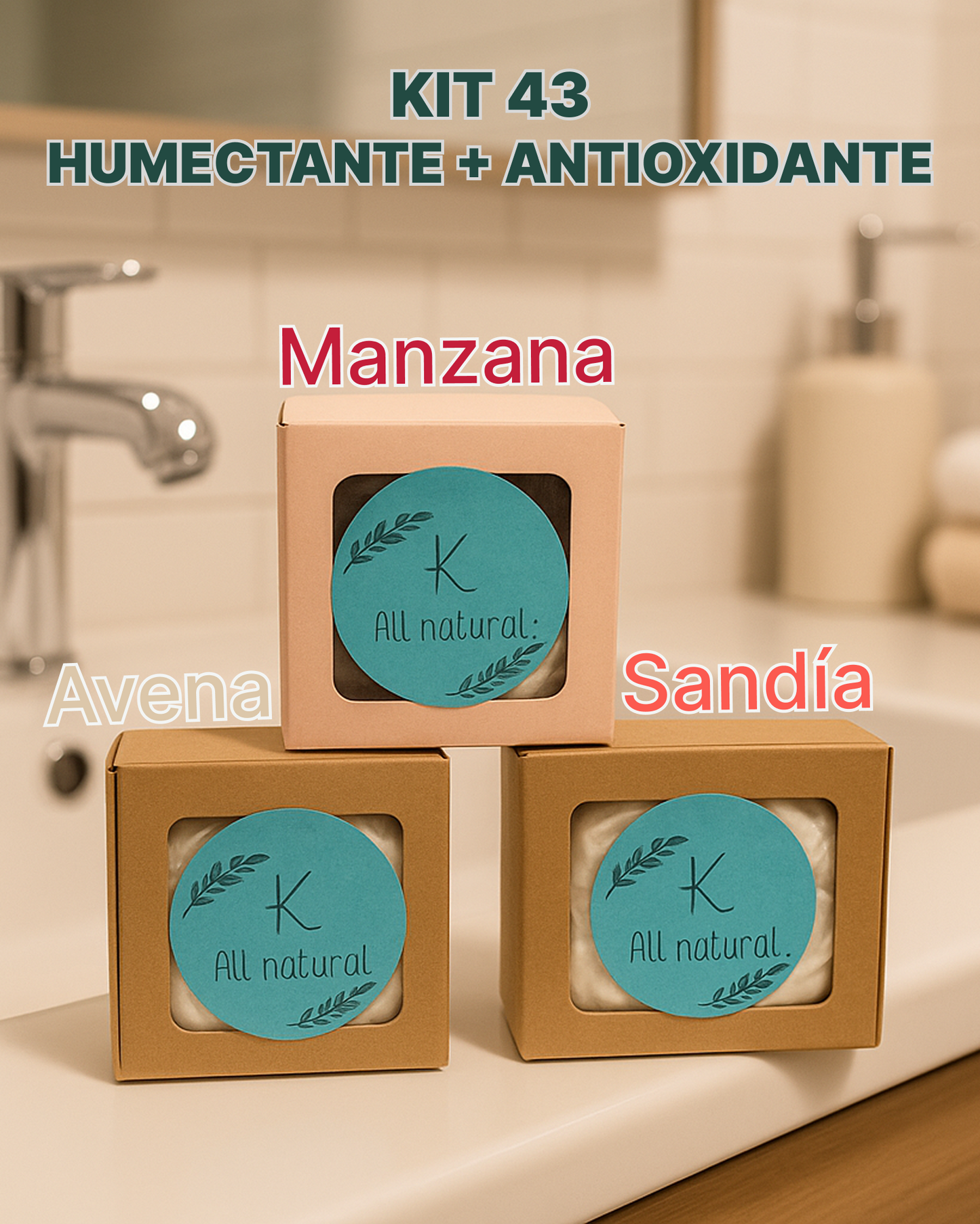 Jabón Artesanal - Kit Antioxidante + Humectante