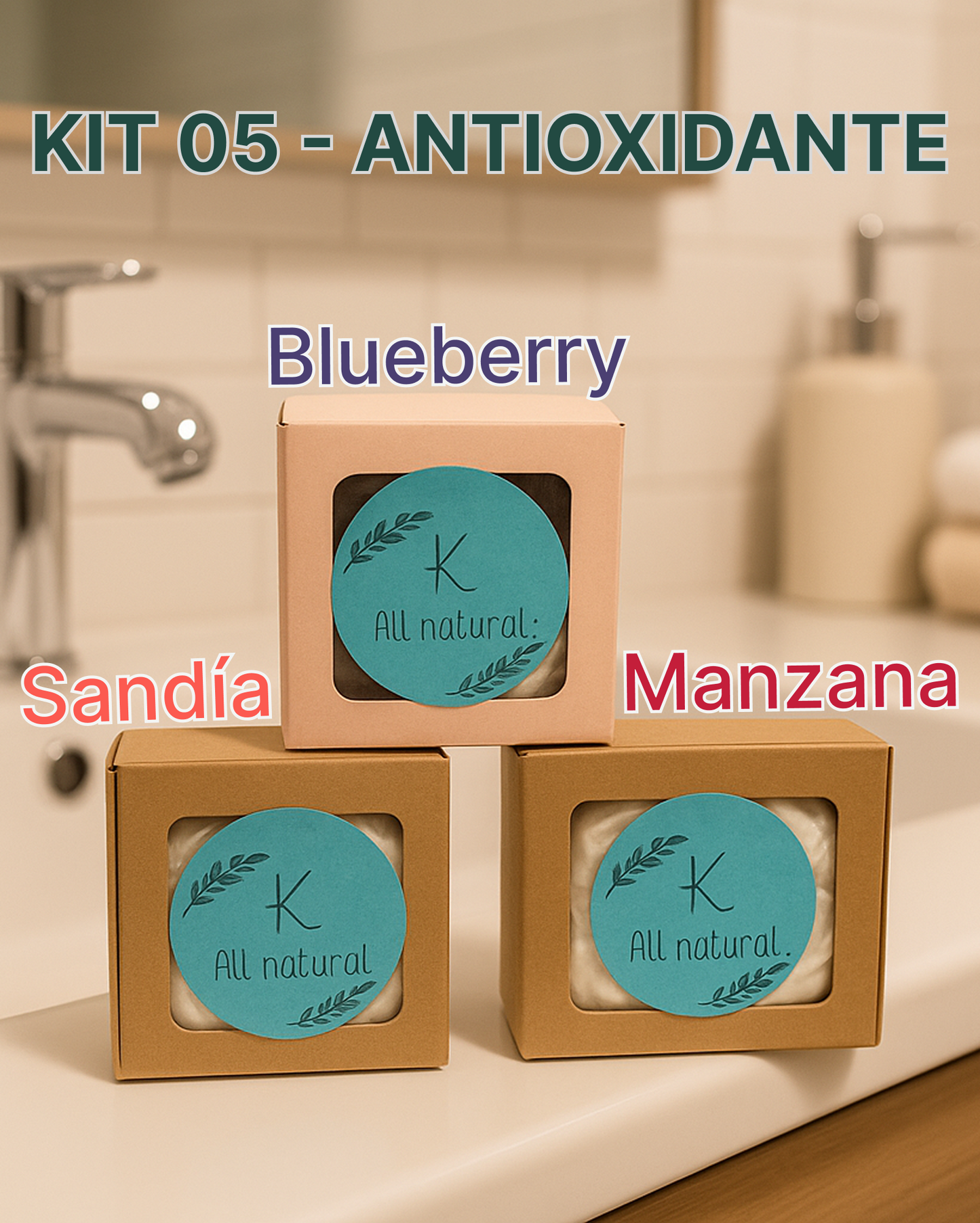 Jabón Artesanal - Kit Antioxidante