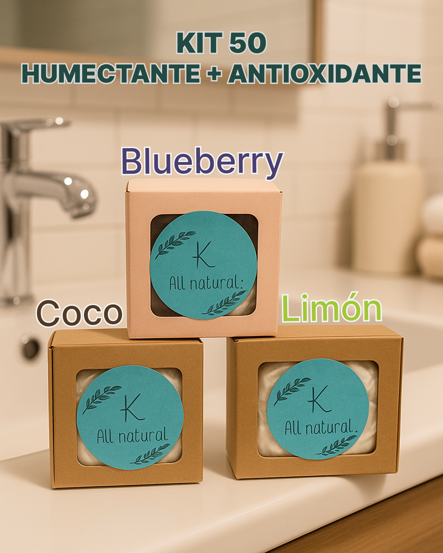 Jabón Artesanal - Kit Antioxidante + Humectante