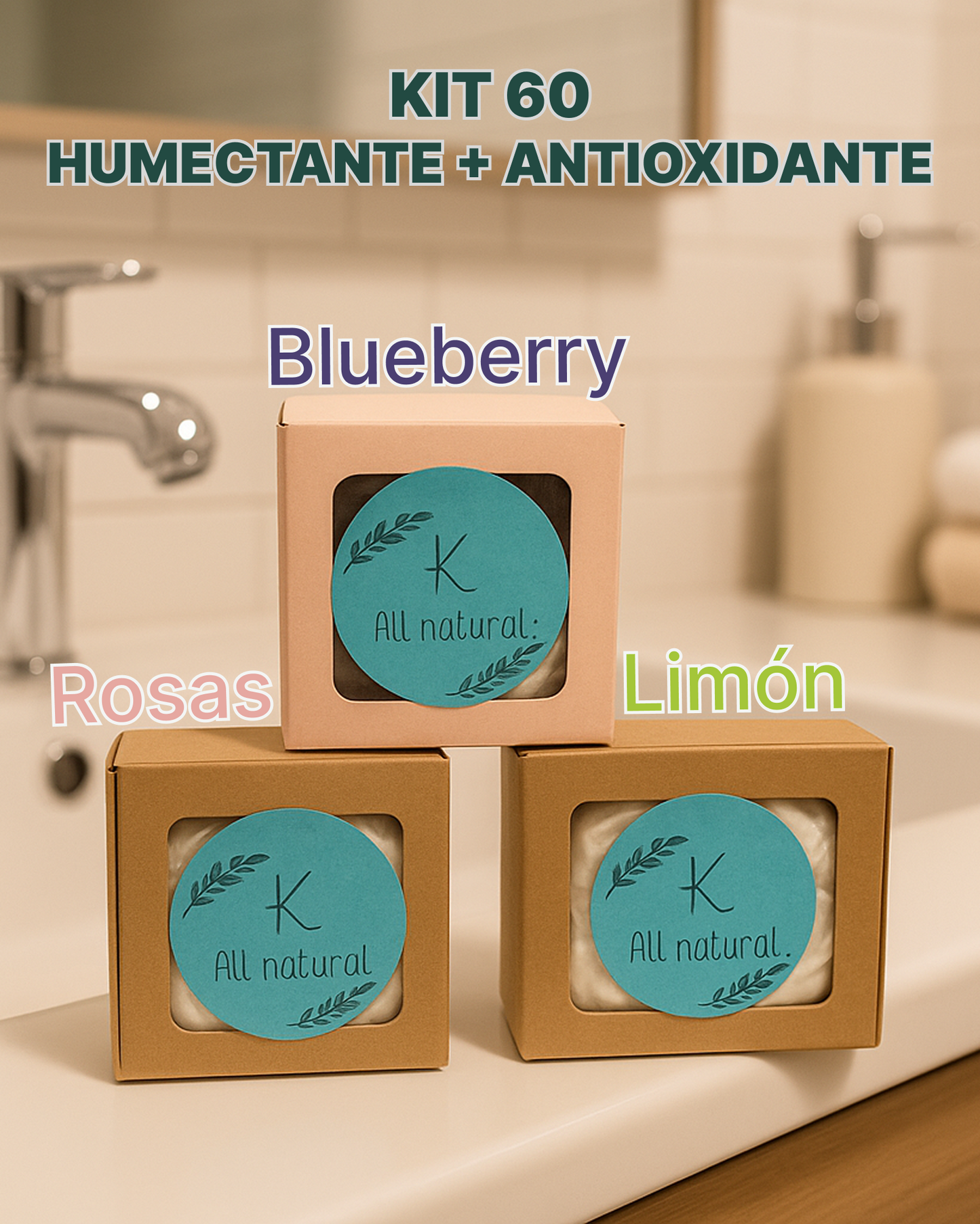 Jabón Artesanal - Kit Antioxidante + Humectante