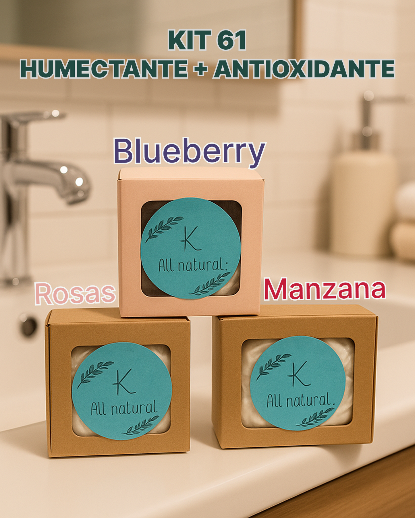 Jabón Artesanal - Kit Antioxidante + Humectante