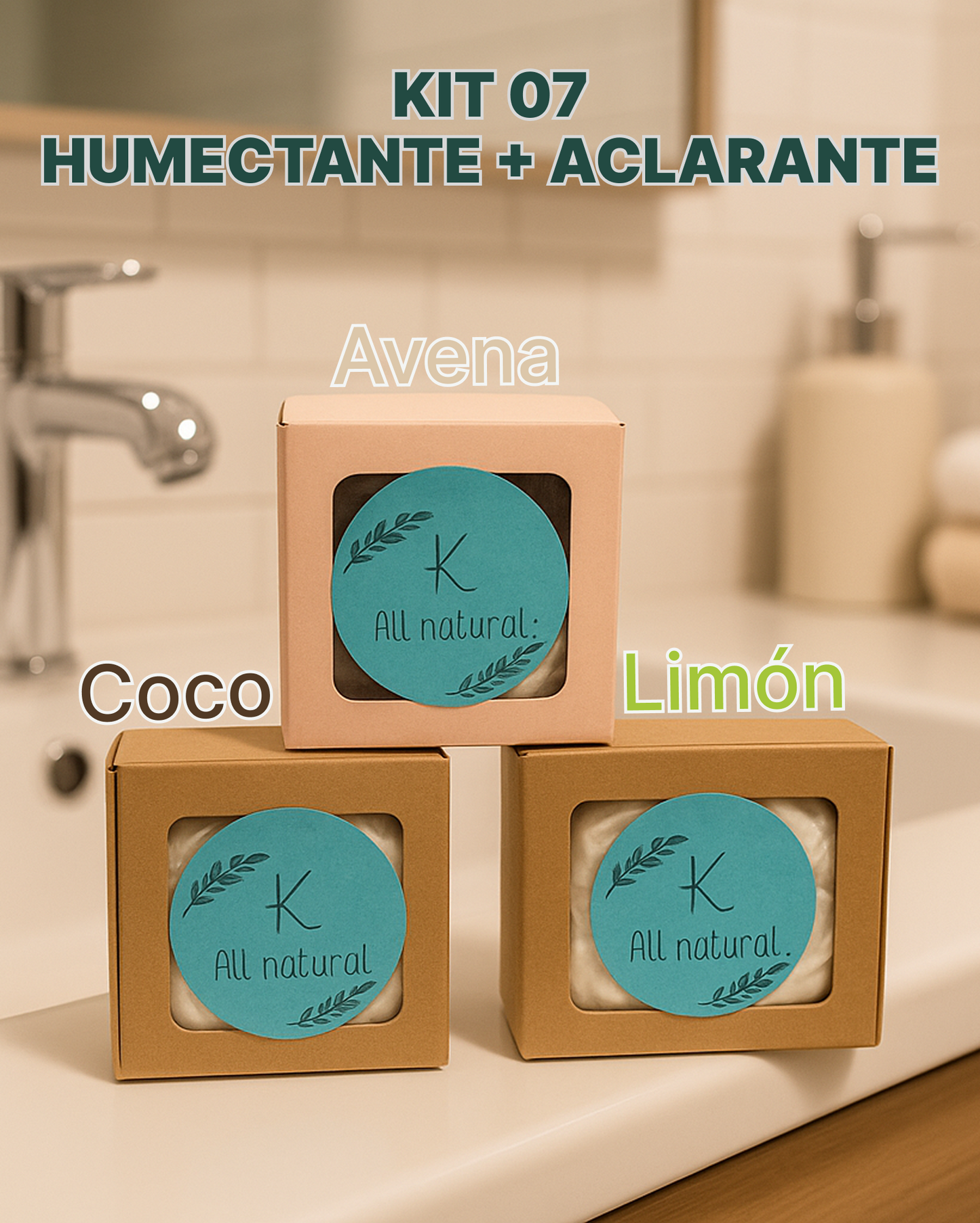 Jabón Artesanal - Kit Aclarante + Humectante