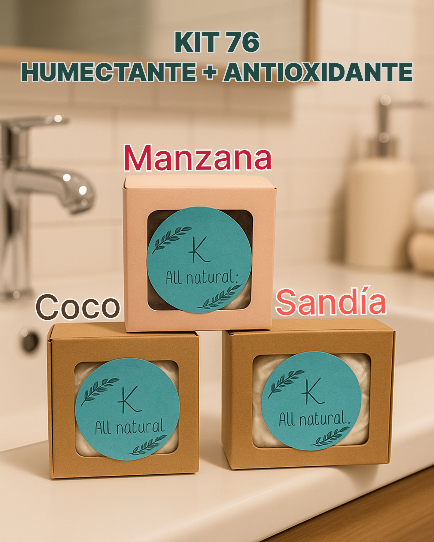 Jabón Artesanal - Kit Antioxidante + Humectante