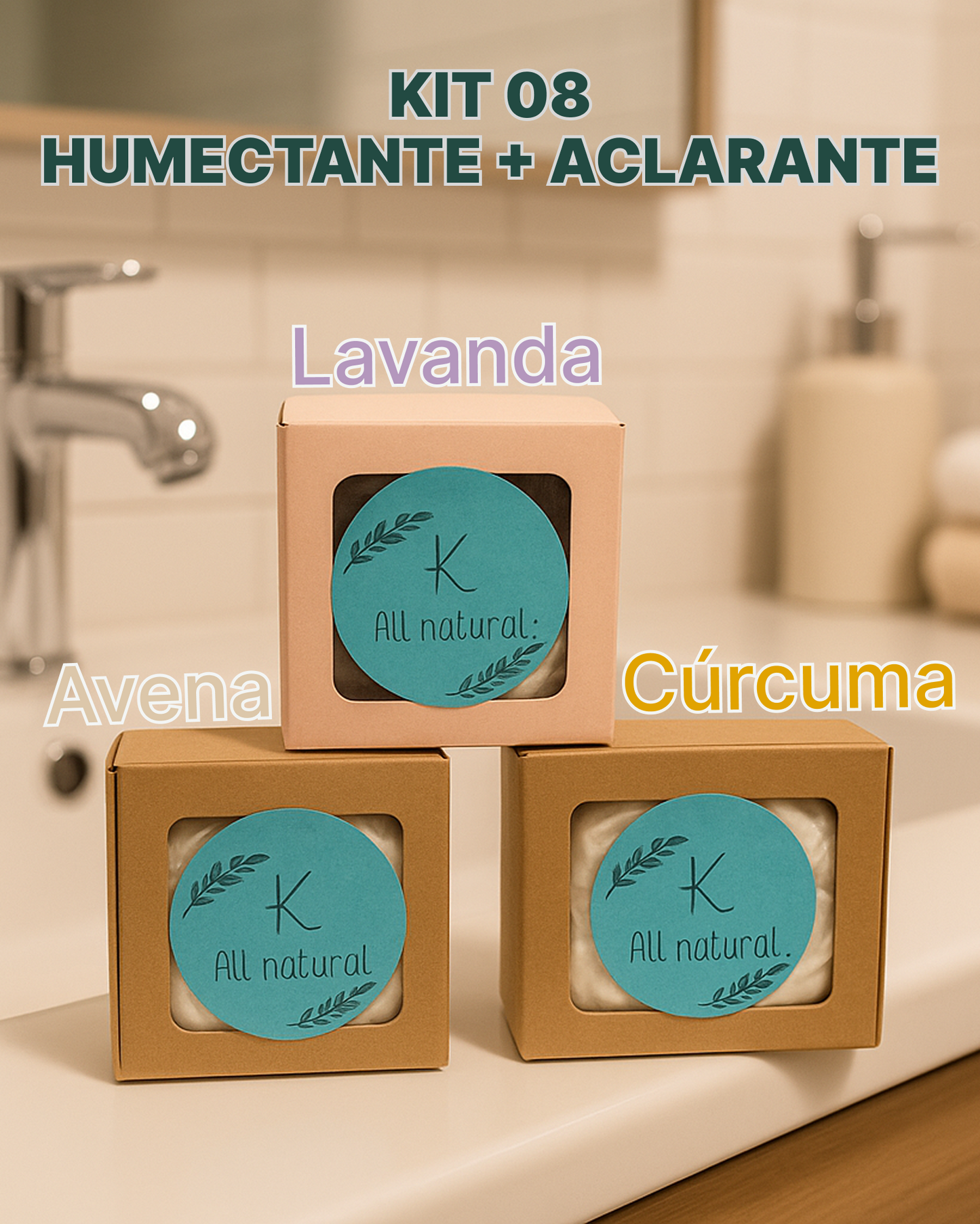 Jabón Artesanal - Kit Aclarante + Humectante