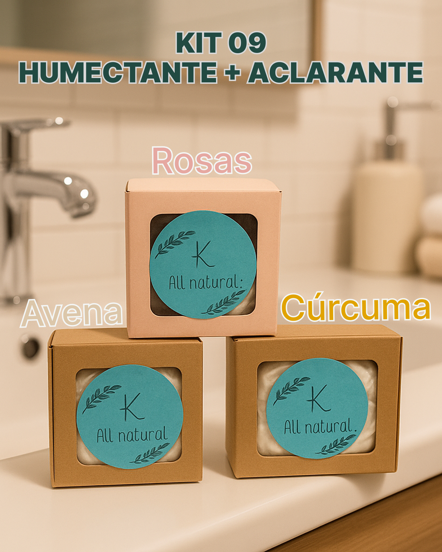 Jabón Artesanal - Kit Aclarante + Humectante